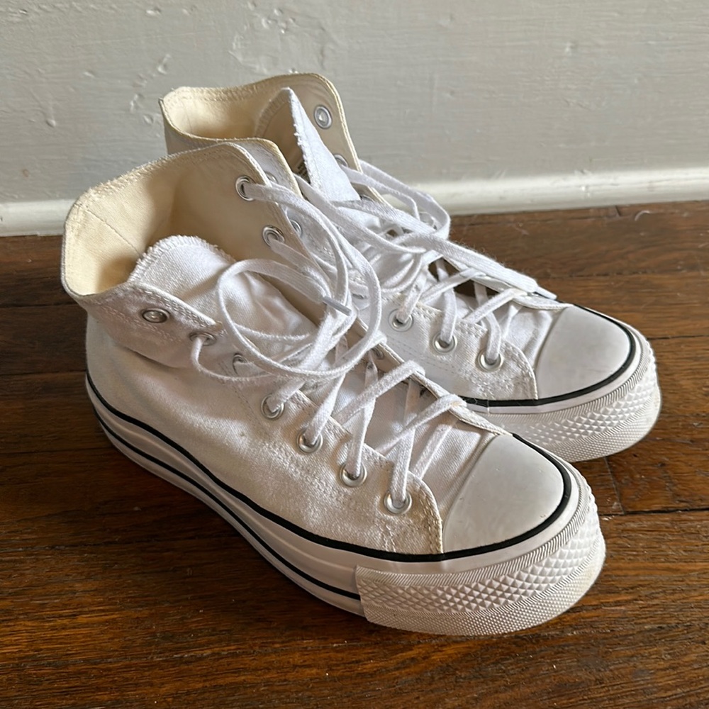Converse Chuck Taylor White Platform High Top Sneaker